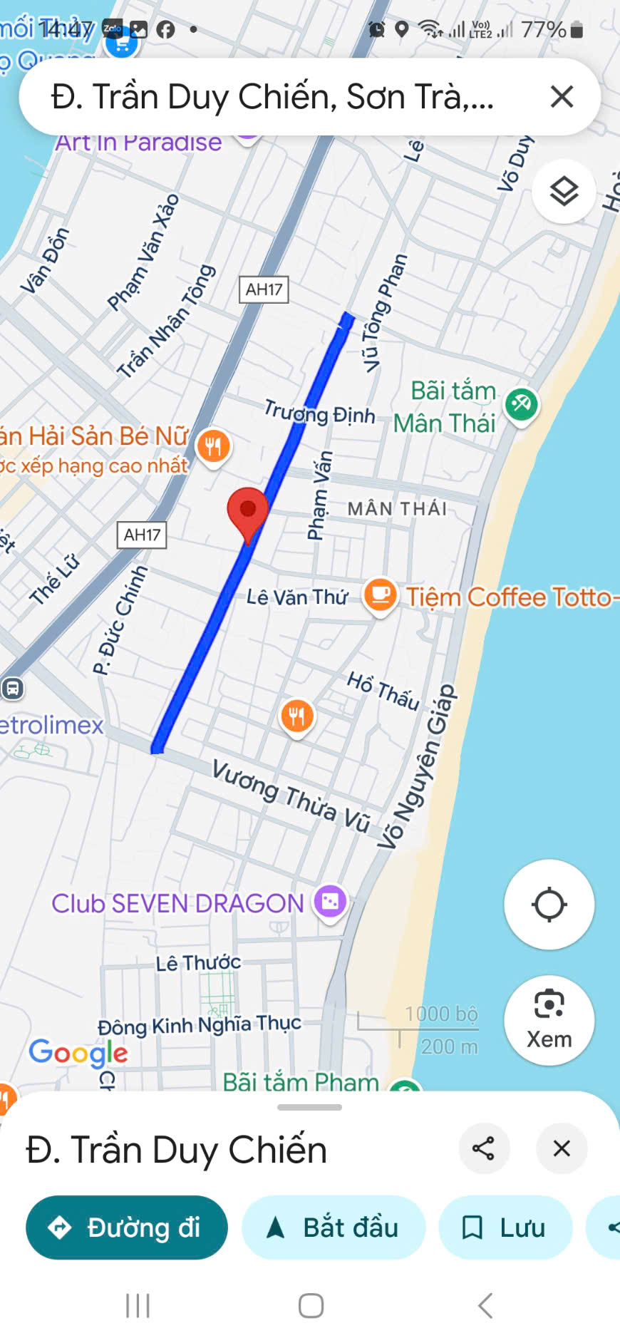 Bán đất tặng nhà C4 mặt tiền đường 10m5 Sơn Trà - Gần biển - Ảnh 1